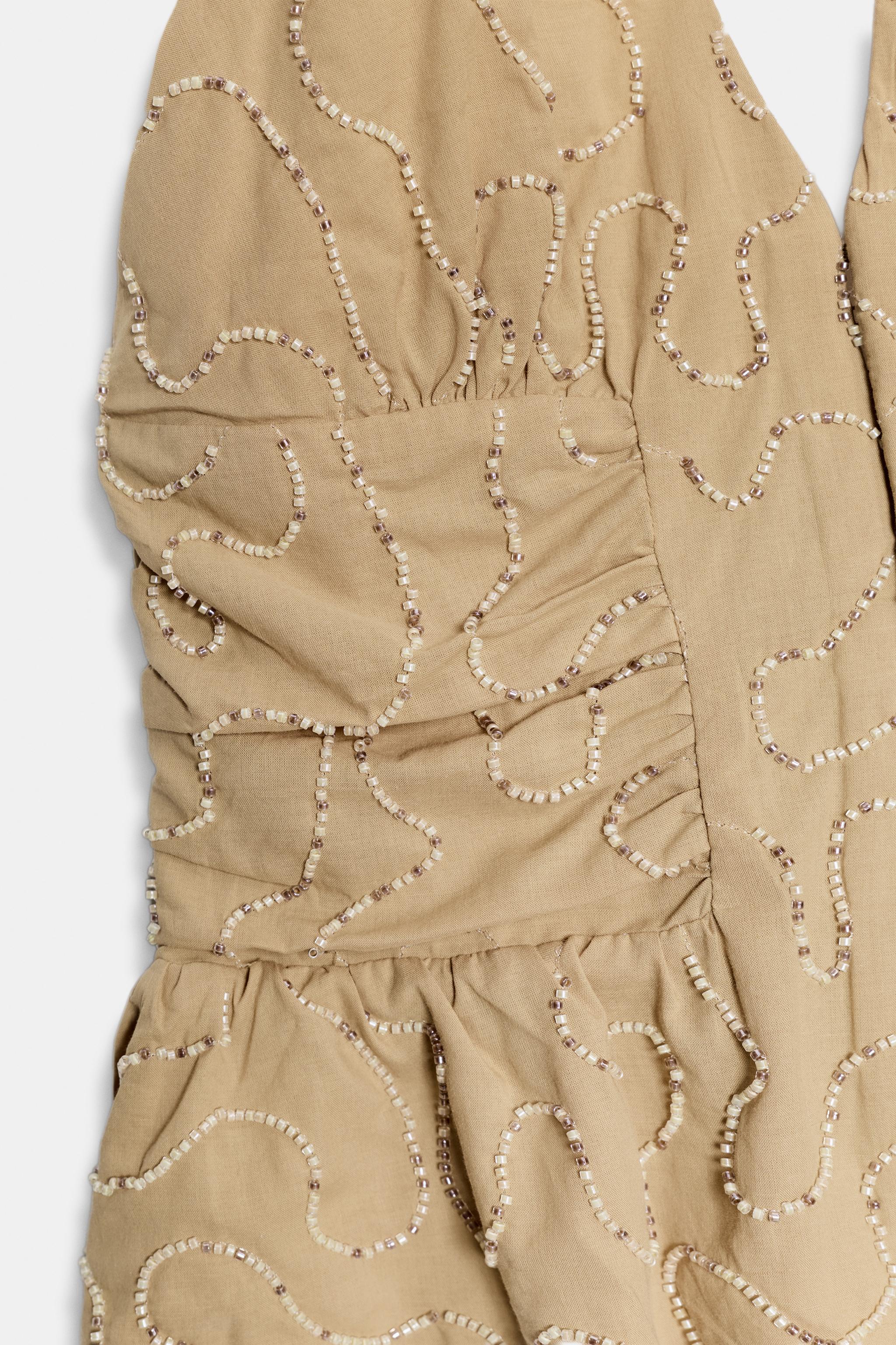 BEADED HALTER TOP